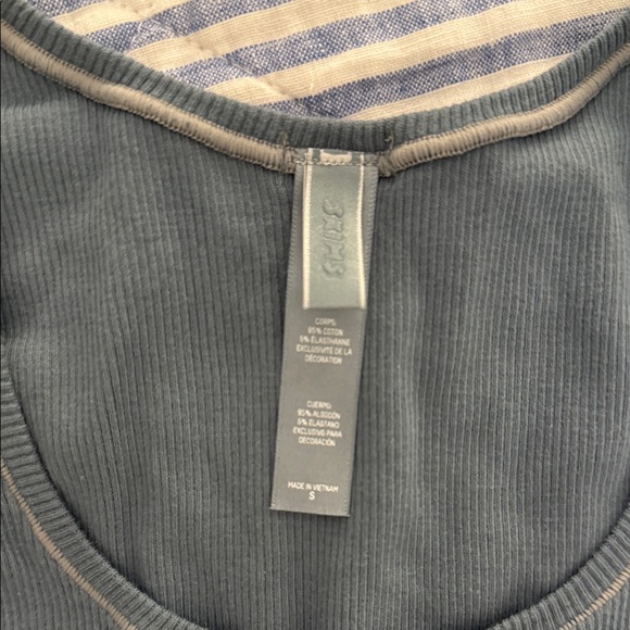 Skims teal Ribbed Tank Top - Picture 2 of 2